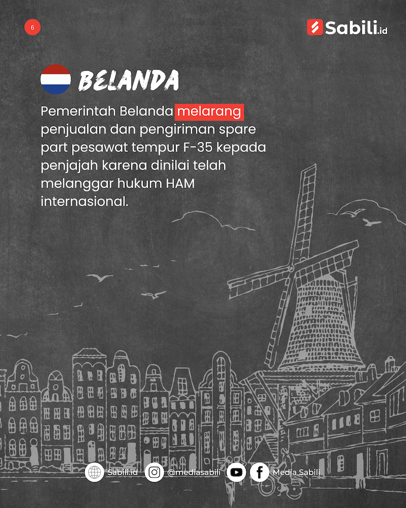 Deretan Negara yang Hentikan Penjualan Senjata Kepada Penjajah