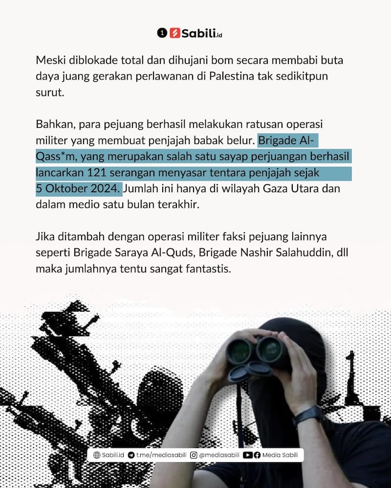 1 Bulan Terakhir, Al Qassam Berhasil Lancarkan 121 Serangan - 1