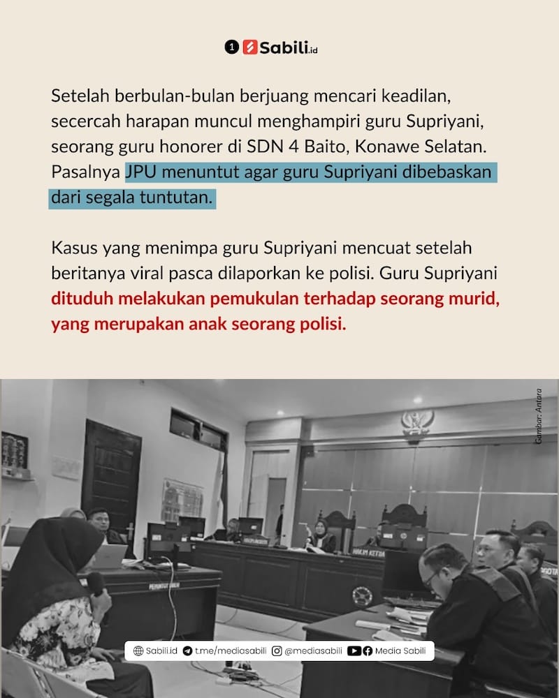 Guru Supriyani, Kisah Pilu "Sang Pahlawan" Tanpa Tanda Jasa - 1