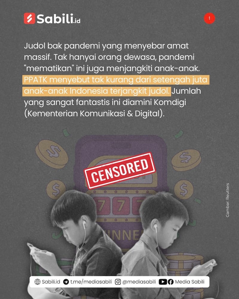 Setengah Juta Anak Indonesia Terjangkit Judol - 1