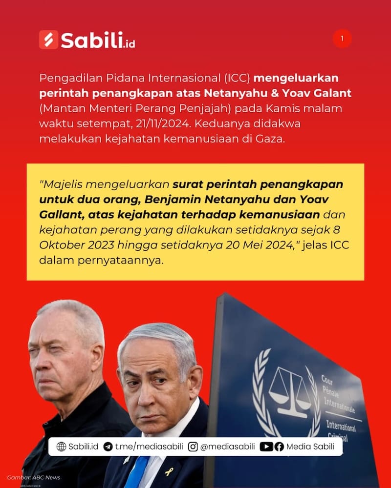 ICC: Netanyahu & Galant Harus Segera Ditangkap - 1