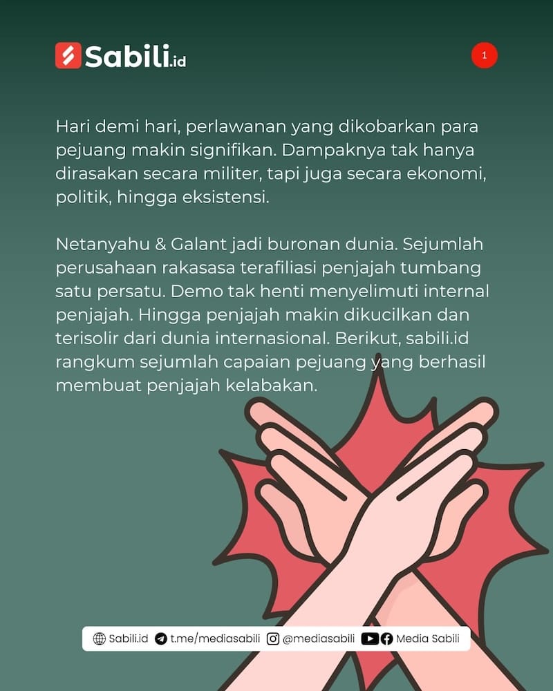 Kabar Kembira! Ini Sederet Kerugian yang Diderita Penjajah Israel - 1