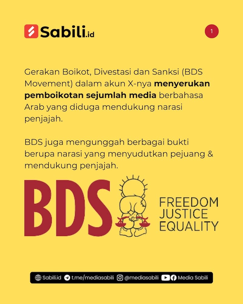 BDS ini Daftar Media Pro Penjajah - 1