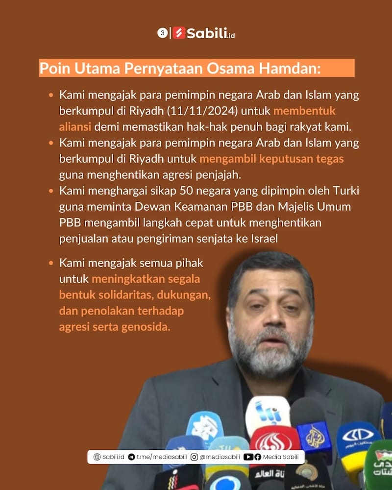 Hamas Kirim Pesan Khusus untuk KTT Arab-OKI di Riyadh - 3