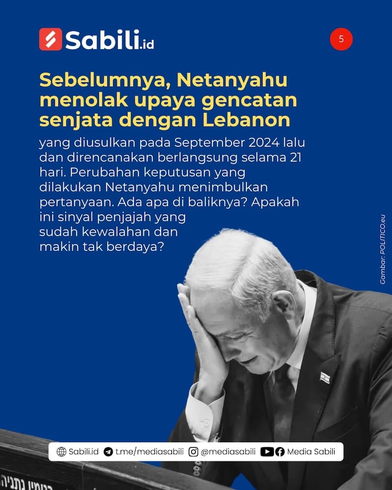 Gencatan Senjata dengan Hizbullah, Sinyal Makin Terdesaknya Penjajah? - 5