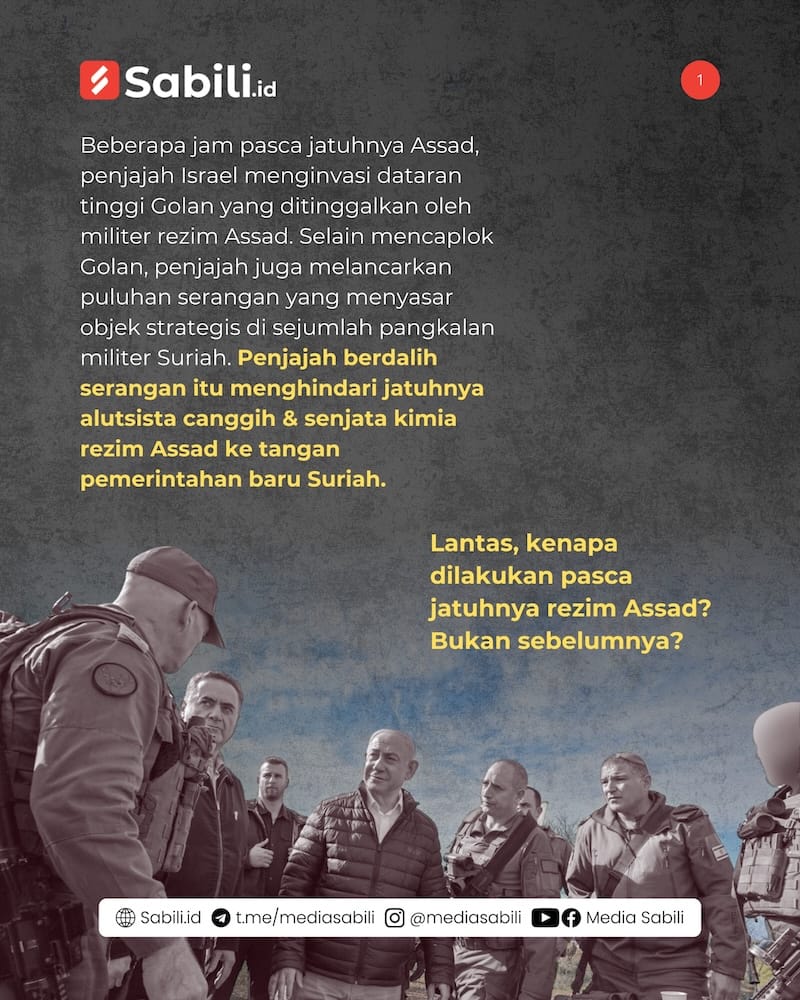 Alasan di Balik Serangan Penjajah ke Suriah, Pasca Tumbangnya Assad - 1