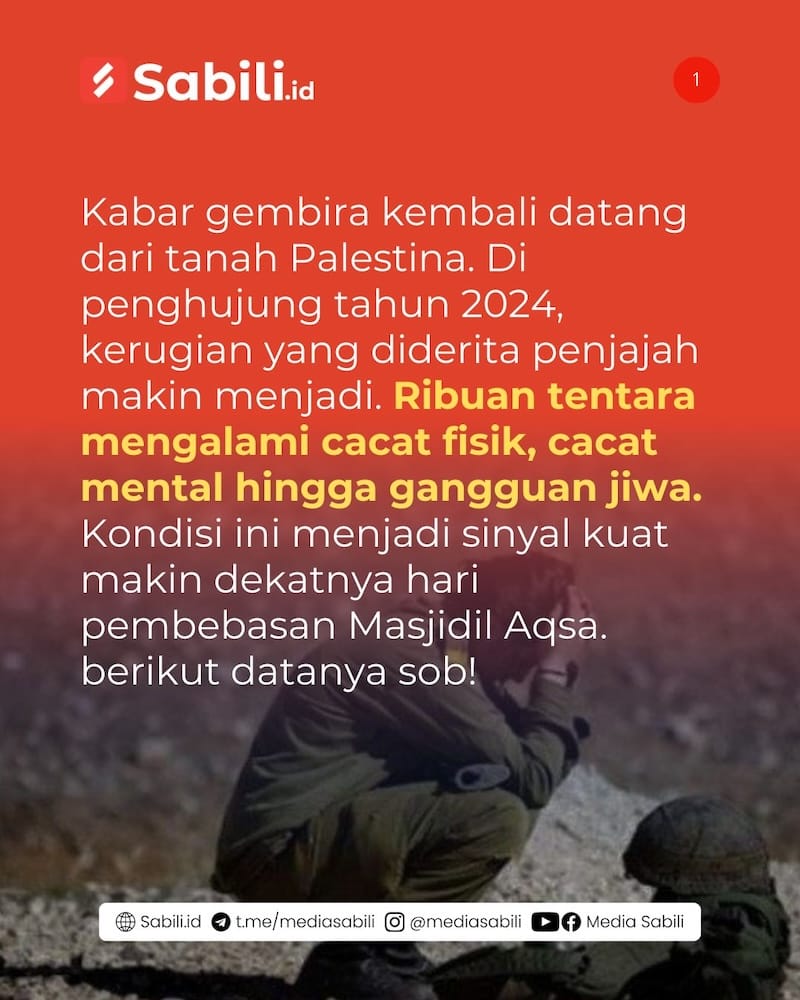 100.000 Tentara Penjajah Alami Cacat Fisik dan Mental - 1