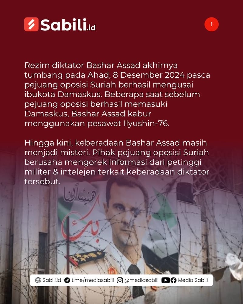 53 Tahun Rezim Assad Akhirnya Tumbang - 1