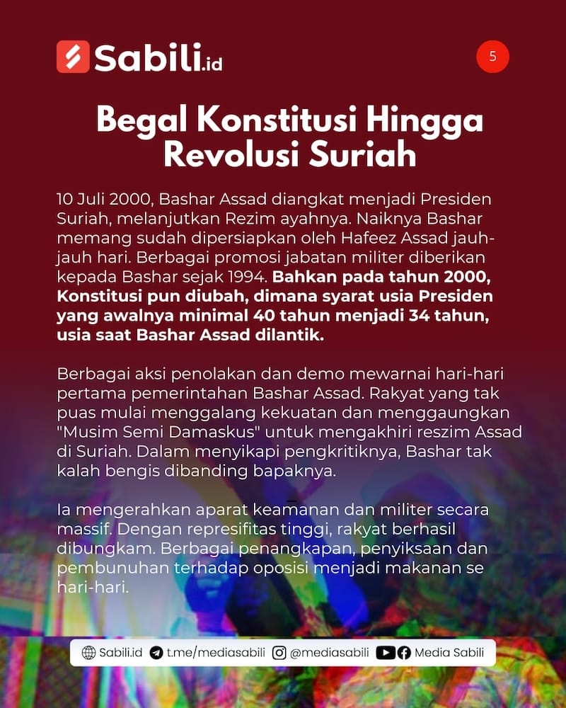 53 Tahun Rezim Assad Akhirnya Tumbang - 5