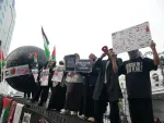 Berbagai Komunitas Peduli Palestina Bandung Protes Penculikan Aktivis Kemanusiaan dalam Kapal Madleen oleh Penjajah Israel