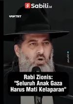 Keji !!! Rabi Zionis Ingin Anak-Anak Gaza Mati Kelaparan