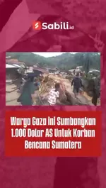 Warga Gaza Sumbangkan 1.000 Dolas AS Unutk Korban Bencana Sumatera
