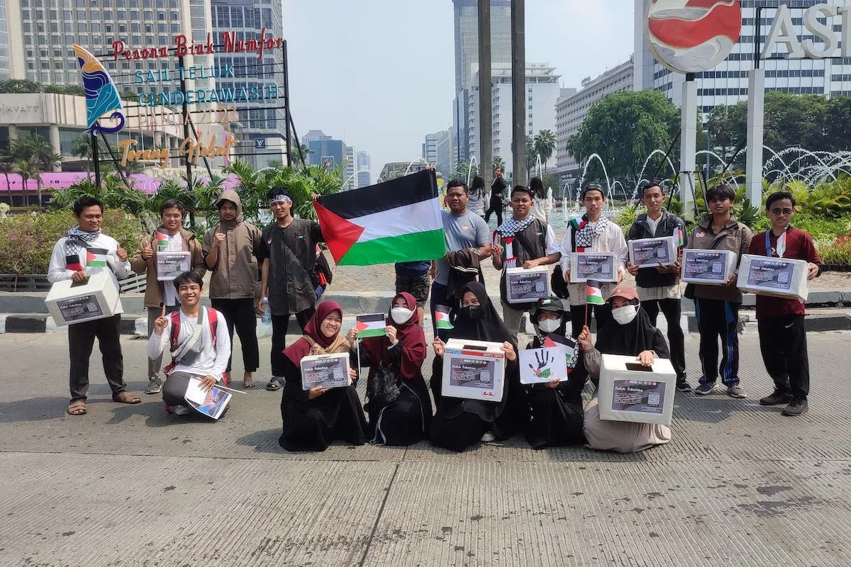 Peduli Palestina, Santri Pesantren Bina Insan Kamil Jakarta Gelar Penggalangan Dana