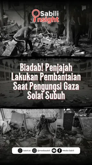 Biadab! Penjajah Lakukan Pembantaian Saat Pengungsi Gaza Sholat Subuh