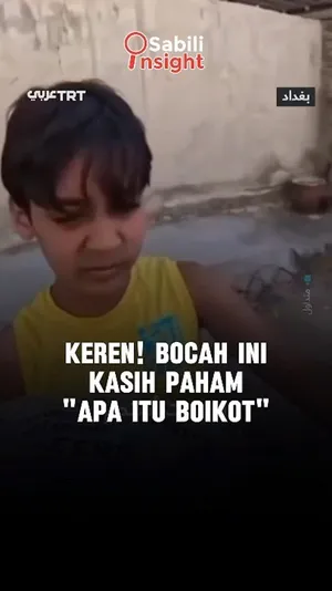 Keren! Bocah ini Kasih Paham "Apa itu Boikot"