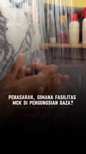 Penasaran, Gimana Fasilitas MCK di Pengungsian Gaza?