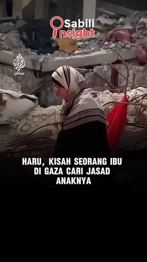 Haru, Kisah Seorang Ibu di gaza Cari Jasad Anaknya