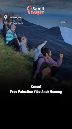 Keren! Free Palestine Vibe Anak Gunung