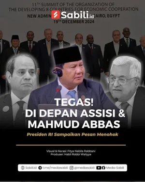 Tegas! Di Depan Assisi dan Mahmud Abbas