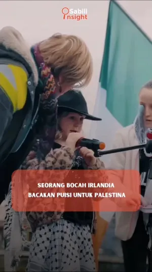 Seorang Bocah Irlandia Bacakan Puisi Untuk Palestina