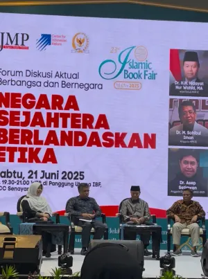 Hidayat Nur Wahid Launching Buku "Negara Sejahtera Berlandaskan Etika" di IBF 2025