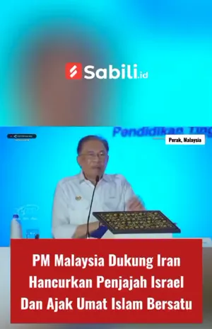 PM Malaysia Dukung Iran Hancurkan Penjajah Israel Dan Ajak Umat Islam Bersatu
