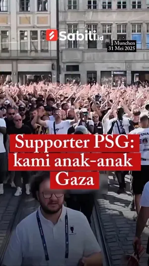 Supporter PSG : Kami Anak-anak Gaza