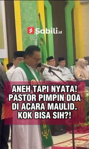 Aneh Tapi Nyata! Pastor Pimpin Do'a di Acara Maulid. Kok Bisa Sih?!