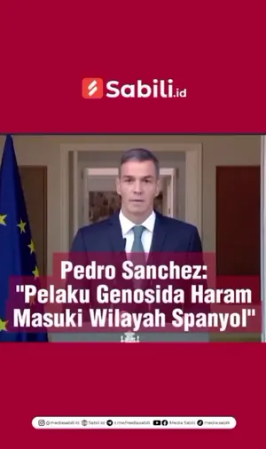 Pedro Sanchez: "Pelaku Genosida Haram Masuki Wilayah Spanyol"