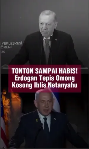 Tonton Sampai Habis! Erdogan Tepis Omong Kosong Iblis Netanyahu