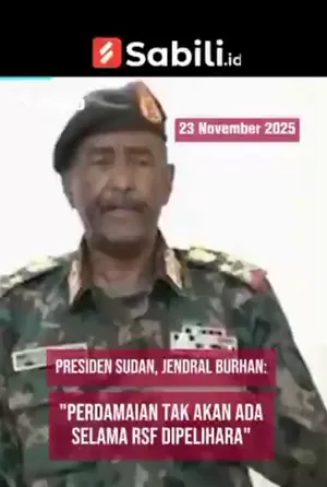Perdamaian Tak Akan Ada Selama RSF Dipelihara