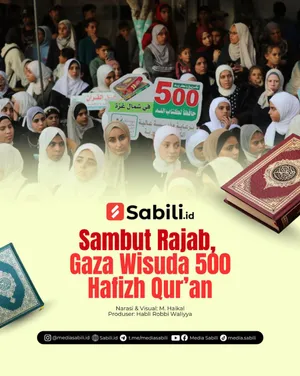 Sambut Rajab, Gaza Wisuda 500 Hafizh Qur'an