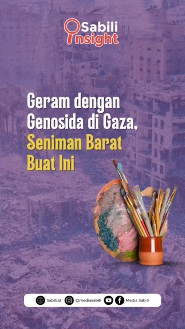 Geram dengan Genosida di Gaza, Seniman Barat Buat Ini