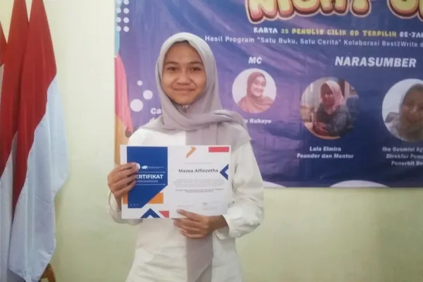 Mazea Alfinzetha: Penulis Muda Berbakat dari Program “Satu Buku, Satu Cerita”