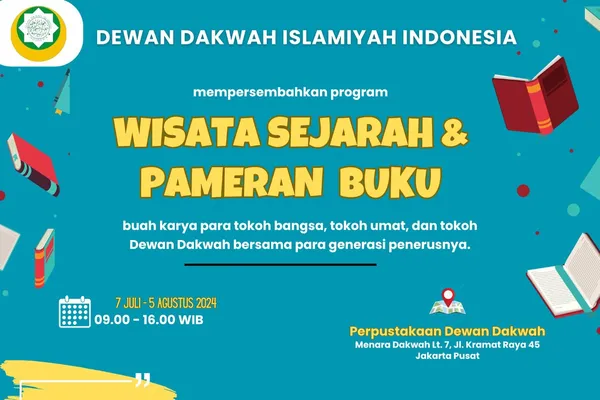 Dewan Da’wah Islamiyah Indonesia Gelar Wisata Sejarah dan Pameran Buku Sebulan Penuh