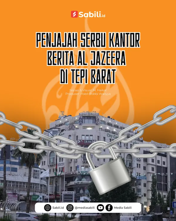 Penjajah Serbu Kantor Berita Al Jazeera di Tepi Barat