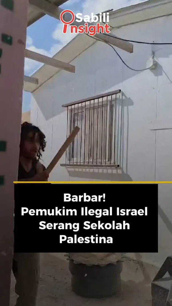Barbar! Pemukim Ilegal Israel Serang Sekolah Palestina