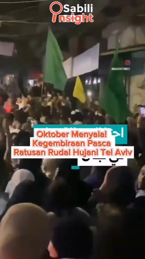 Oktober Menyala! Kegembiraan Pasca Ratusan Rudal Hujani Tel Aviv