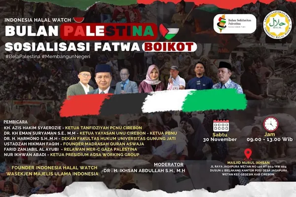 Di Bulan Solidaritas Palestina, IHW Sosialisasikan Fatwa MUI tentang Boikot Produk Israel