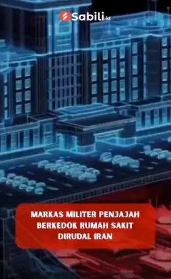 Markas Militer Penjajah Berkedok Rumah Sakit Dirudal Iran
