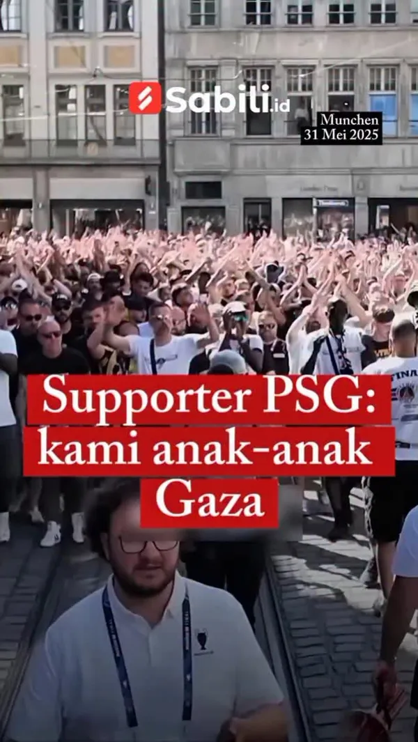 Supporter PSG : Kami Anak-anak Gaza