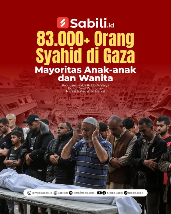 83.000+ Orang Syahid di Gaza, Mayoritas Anak-anak dan Wanita
