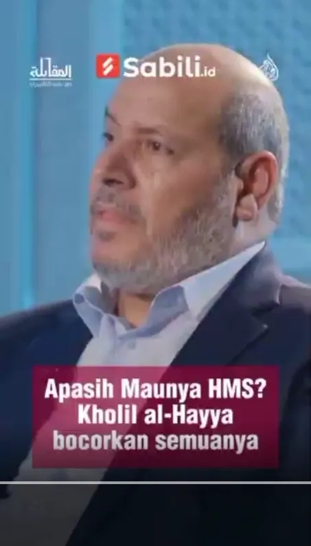 Apasih Maunya Hamas? Kholil al-Hayya Bocorkan Semuanya