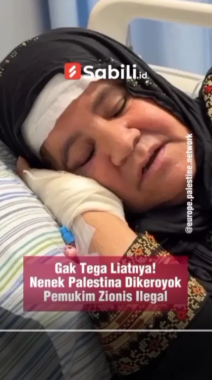 Gak Tega Liatnya! Nenek Palestina Dikeroyok Pemukim Zionis Ilegal