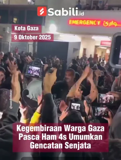 Kegembiraan Warga Gaza Pasca Hamas Umumkan Gencatan Senjata