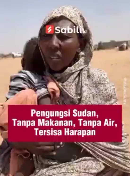 Pengungsi Sudan, Tanpa Makanan, Tanpa Air, Tersisa Harapan