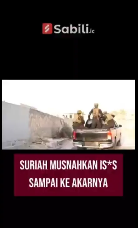 Suriah Musnahkan ISIS Sampai Keakarnya