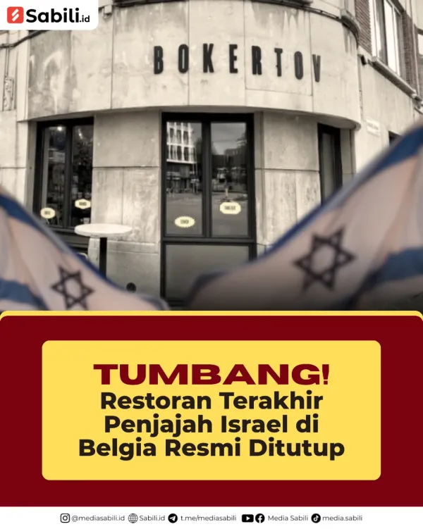 Tumbang! Restoran Terakhir Penjajah Israel di Belgia Resmi Ditutup