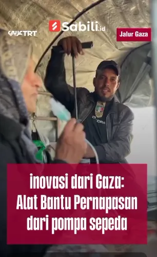 Inovasi dari Gaza: Alat Bantu Pernapasan dari Pompa Sepeda
