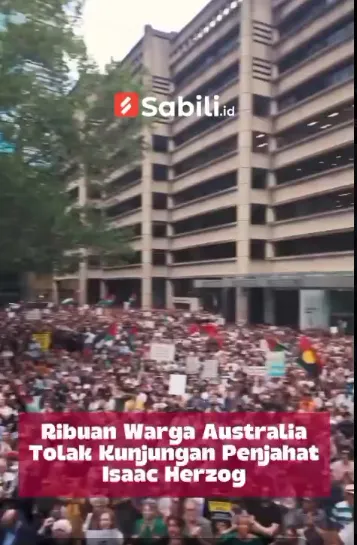 Ribuan Warga Australia Tolak Kunjungan Penjahat Isaac Herzog